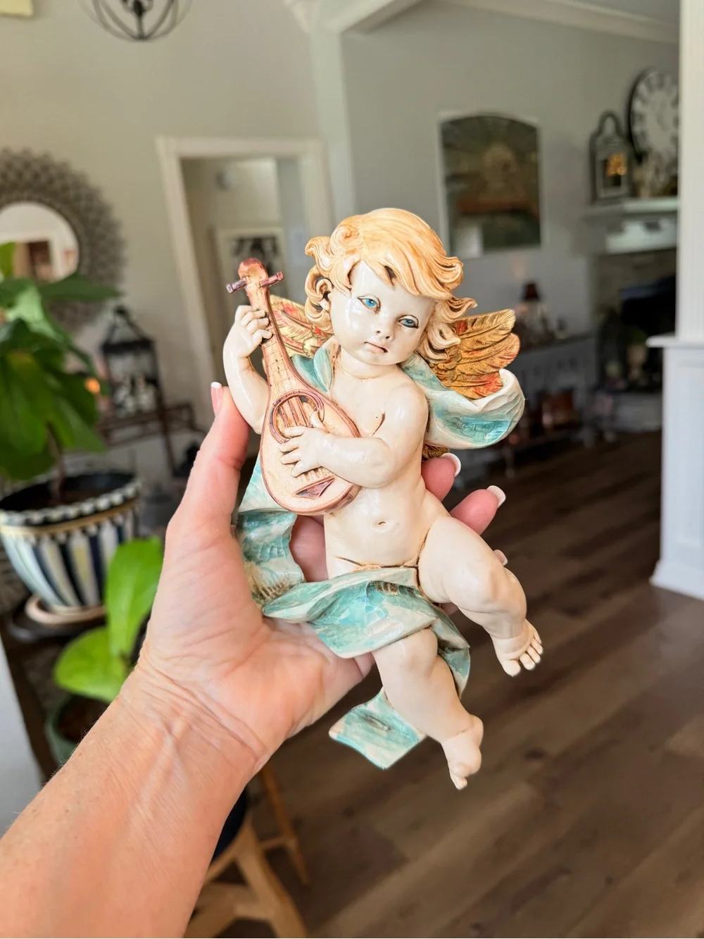 1984 Fontanini Simonelli Depose Italy Cherub Wall Plaques Set of 3 - Picture 10 of 17